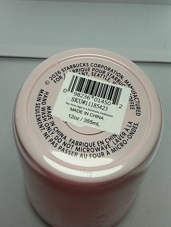 Starbucks 2026 Cherry Blossom Pink Stainless Steel Travel Tumbler 12oz – New - Picture 5 of 6